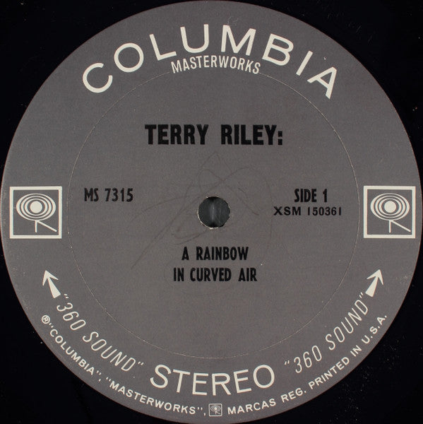 Terry Riley : A Rainbow In Curved Air (LP, Album, Ter)