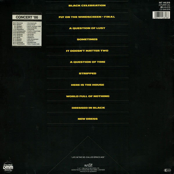 Depeche Mode : Black Celebration (LP, Album, M/Print, Gre)