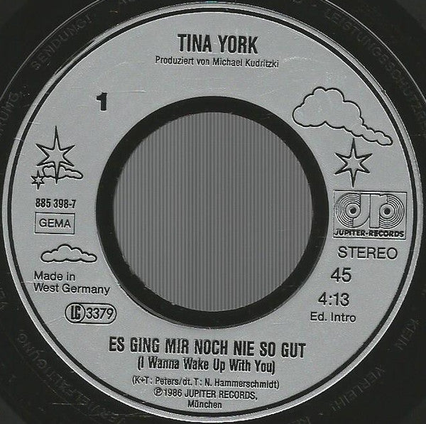 Tina York : Es Ging Mir Noch Nie So Gut (7", Single)