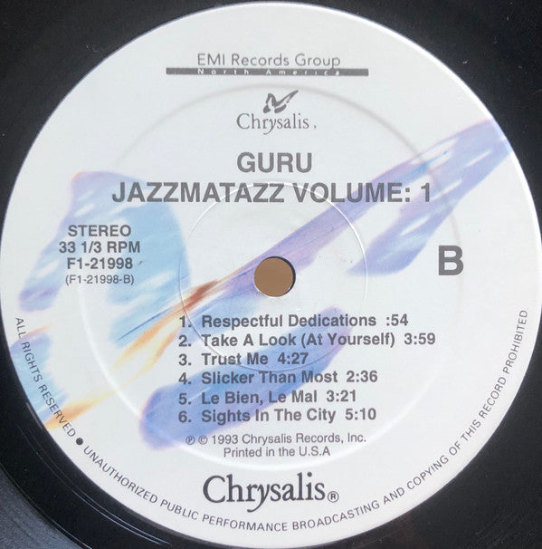 Guru : Jazzmatazz (Volume 1) (LP, Album)