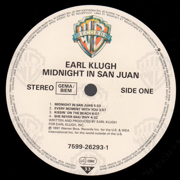 Earl Klugh : Midnight In San Juan (LP)