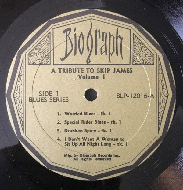 Skip James : 'A Tribute To Skip James'  Volume One (LP, Album)
