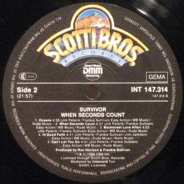 Survivor : When Seconds Count (LP, Album)