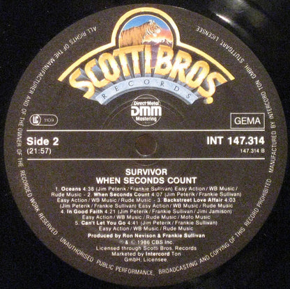 Survivor : When Seconds Count (LP, Album)