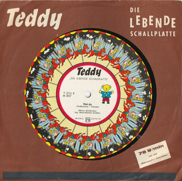 Kölner Kinderchor* Ltg. Hans-Günter Lenders : Eins, Zwei, Drei Und Vier / Hei-Jo (Flexi, 8", bla)