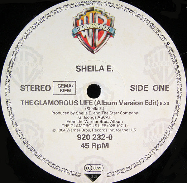 Sheila E. : The Glamorous Life (12")