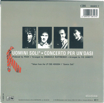 Pooh : Uomini Soli (7", Single)