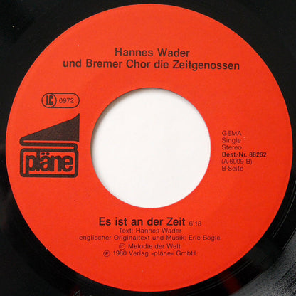 Hannes Wader Und Bremer Chor Die Zeitgenossen : Leben Einzeln Und Frei (7", Single)