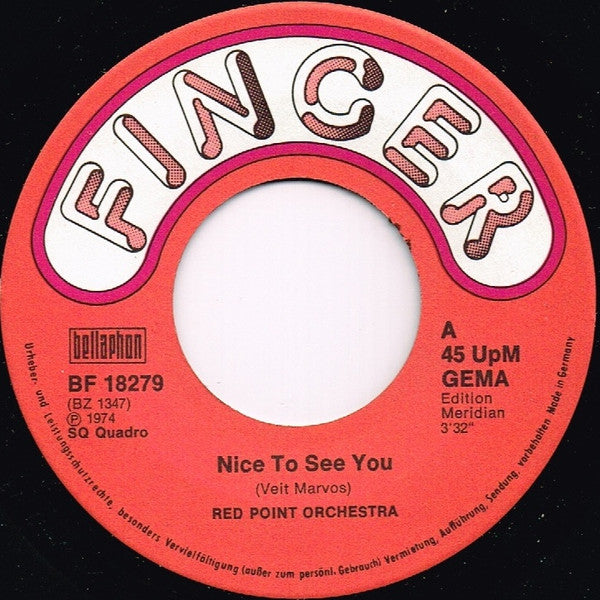 Veit Marvos ' Red Point Orchestra : Nice To See You (7", Single)