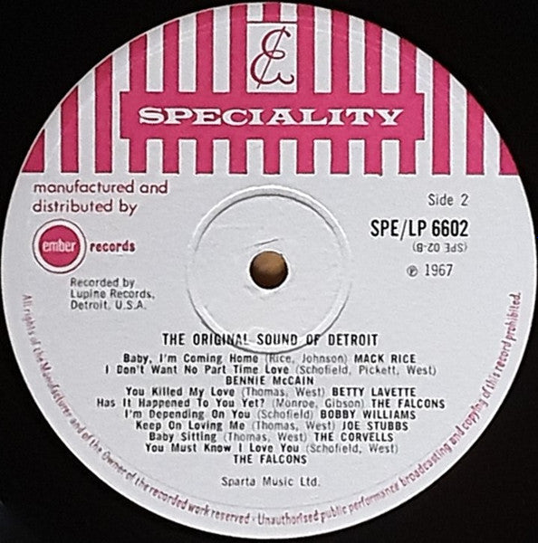 Various : The Original Sound Of Detroit (LP, Comp, Ste)