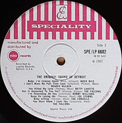 Various : The Original Sound Of Detroit (LP, Comp, Ste)