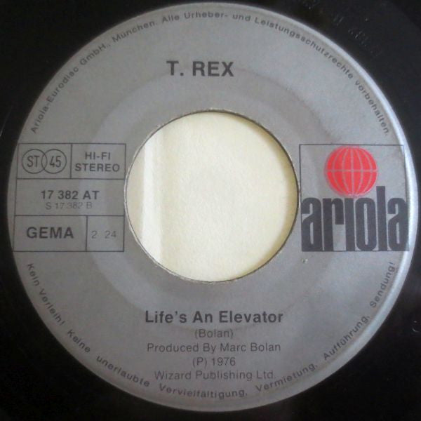 T. Rex : Laser Love (7", Single)