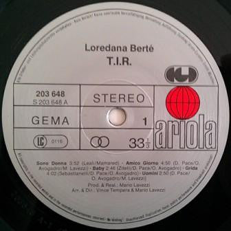 Loredana Bertè : T.I.R. (LP, Album)