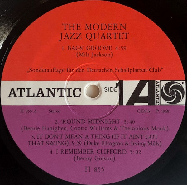 The Modern Jazz Quartet : The Modern Jazz Quartet (LP, Comp, Club)