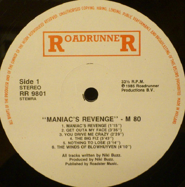 M-80 (4) : Maniac's Revenge (LP, Album)