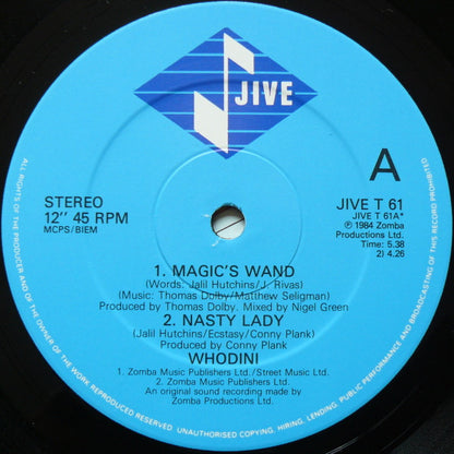 Whodini : The Whodini Electro 5 Track E.P. (12", EP)