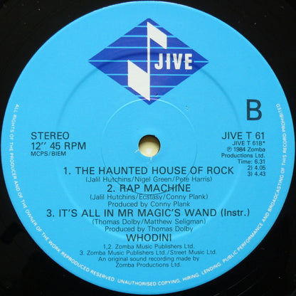 Whodini : The Whodini Electro 5 Track E.P. (12", EP)