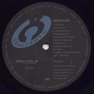 Gang Starr : Take A Rest / Who's Gonna Take The Weight (12", Single)