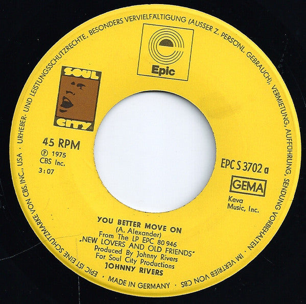 Johnny Rivers : You Better Move On (7", Single)