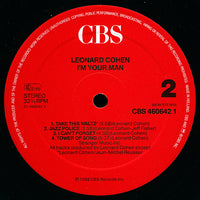 Leonard Cohen : I'm Your Man (LP, Album)