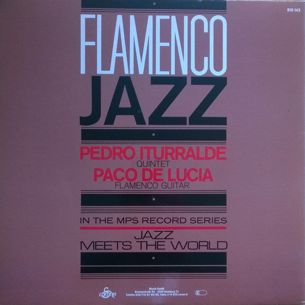 Pedro Iturralde Quintet Featuring Paco De Lucia* : Flamenco-Jazz (LP, Album, RE, Gat)