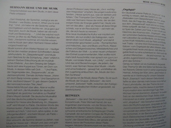 Between : Hesse Between Music (LP, Album, RE)
