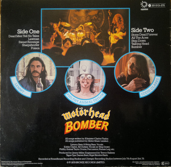 Motörhead : Bomber (LP, Album, RE)