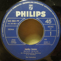 Die Valendras : Jacky Jones (So La La - Ha Ha Ha) (7", Single, Mono)