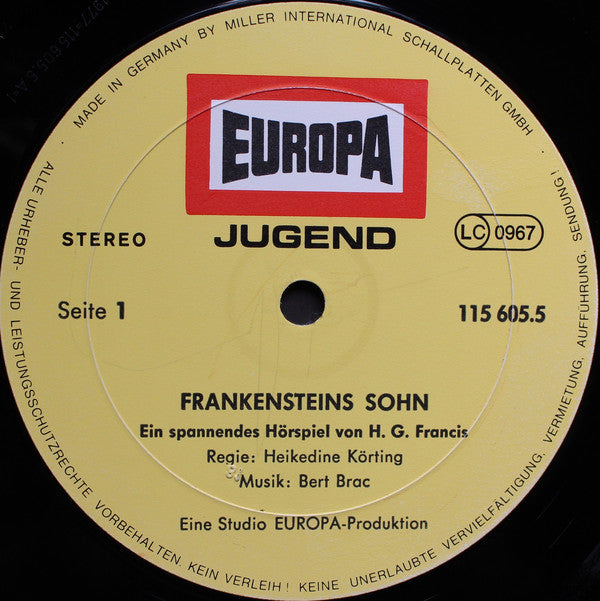 H.G. Francis : Frankensteins Sohn (LP)