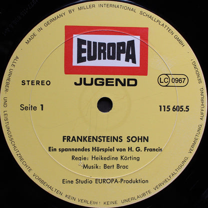 H.G. Francis : Frankensteins Sohn (LP)