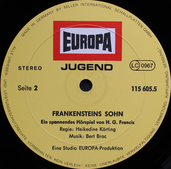 H.G. Francis : Frankensteins Sohn (LP)