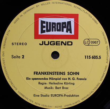 H.G. Francis : Frankensteins Sohn (LP)