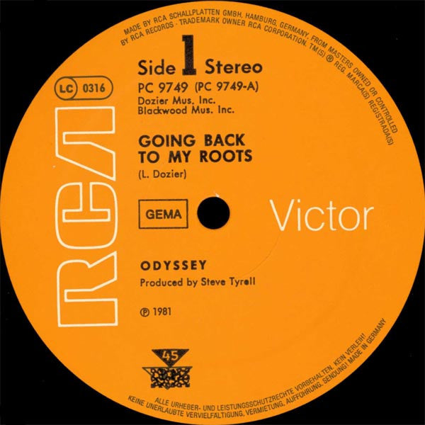 Odyssey (2) : Going Back To My Roots (12", Single)