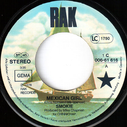 Smokie : Mexican Girl (7", Single, EMI)