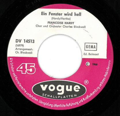 Francoise Hardy* : Dann Bist Du Verliebt (7", Single)