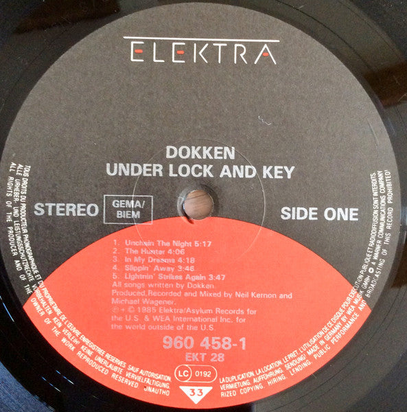 Dokken : Under Lock And Key (LP, Album)