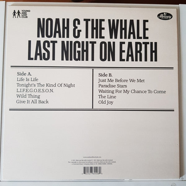 Noah And The Whale : Last Night On Earth (LP, Album)