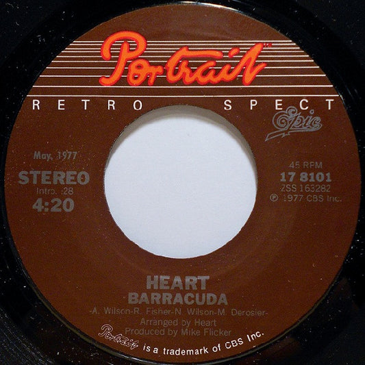 Heart : Barracuda / Straight On (7", Single)