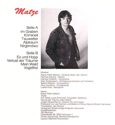 Matze* : Matze (LP, Album)