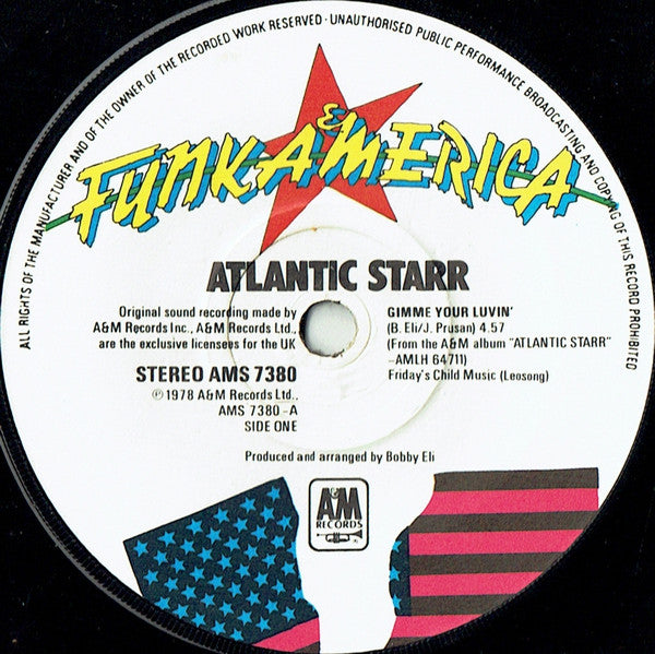 Atlantic Starr : Gimme Your Luvin' (7")