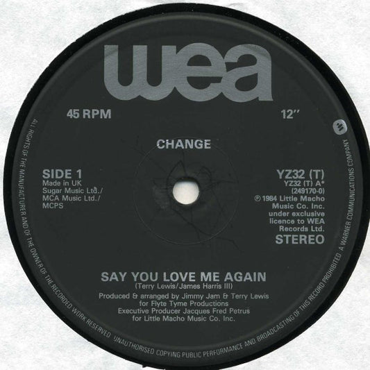 Change : Say You Love Me Again / Change Medley (12")