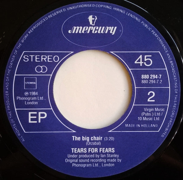 Tears For Fears : Shout (7", EP, Single)