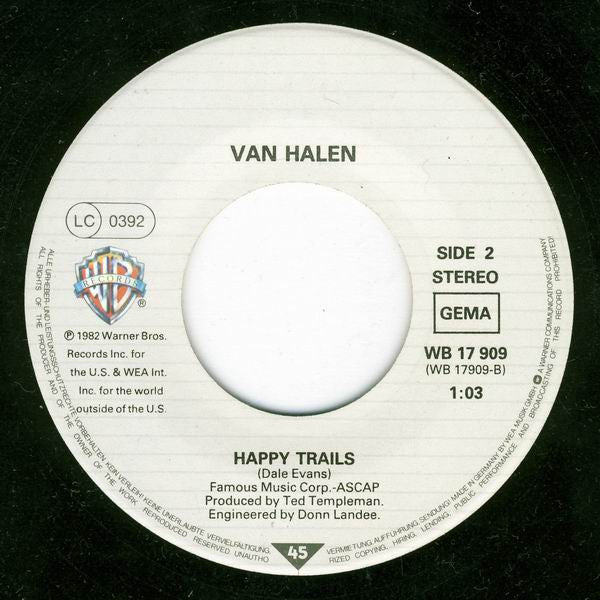 Van Halen : Pretty Woman (7", Single)