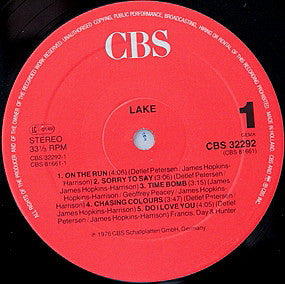 Lake (2) : Lake (LP, Album, RE)