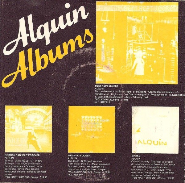 Alquin : Fool In The Mirror  (7", Single)