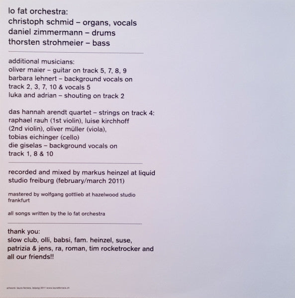 Lo Fat Orchestra : The Second Word Is Love (LP, Album)