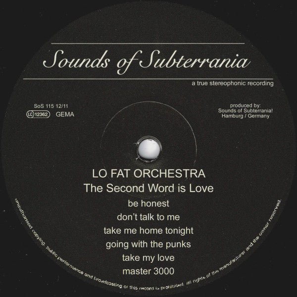 Lo Fat Orchestra : The Second Word Is Love (LP, Album)