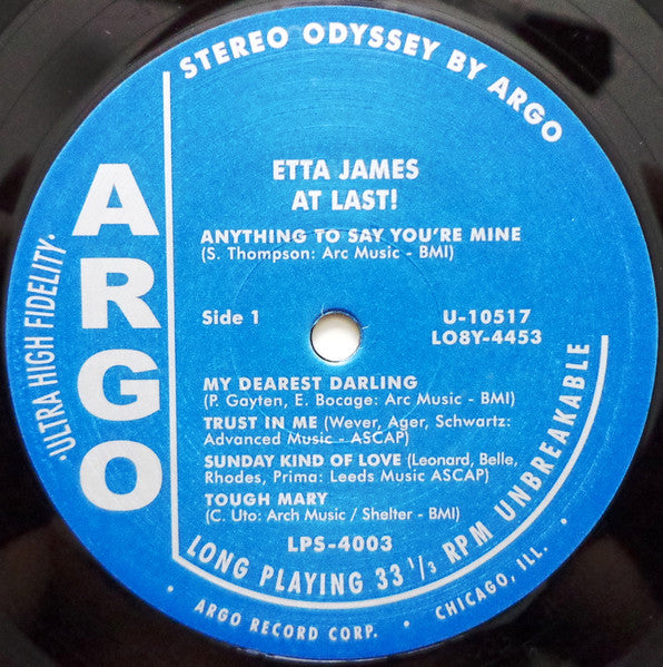 Etta James : At Last! (LP, Album, RE, RM, 180)
