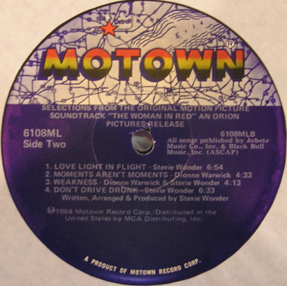 Stevie Wonder : The Woman In Red (Selections From The Original Motion Picture Soundtrack)  (LP, Album)