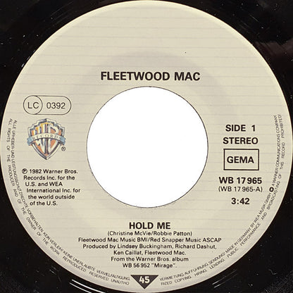 Fleetwood Mac : Hold Me (7", Single)